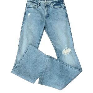 Frame Denim Blue Flare Wide Leg Jeans